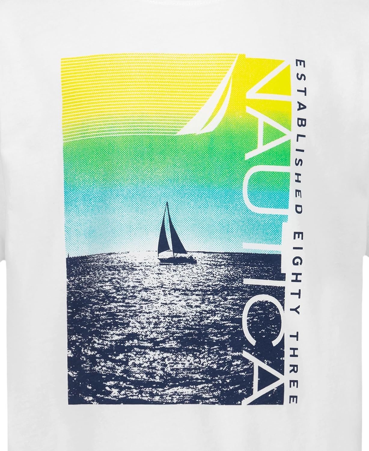 image:imageNautica Boys Short Sleeve JClass Logo Crew Neck TShirt Soft Comfortable Relaxed FitCruising Bright White