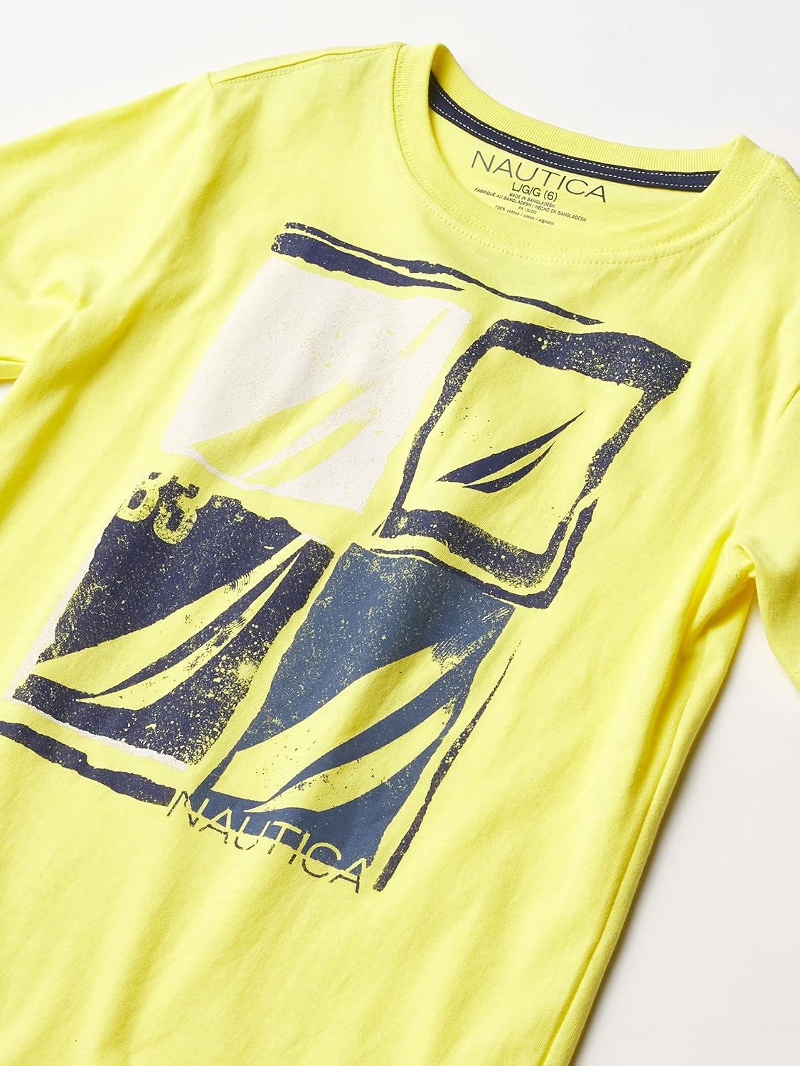 image:imageNautica Boys Short Sleeve JClass Logo Crew Neck TShirt Soft Comfortable Relaxed FitFramed Jclass Yellow Fin Ea07
