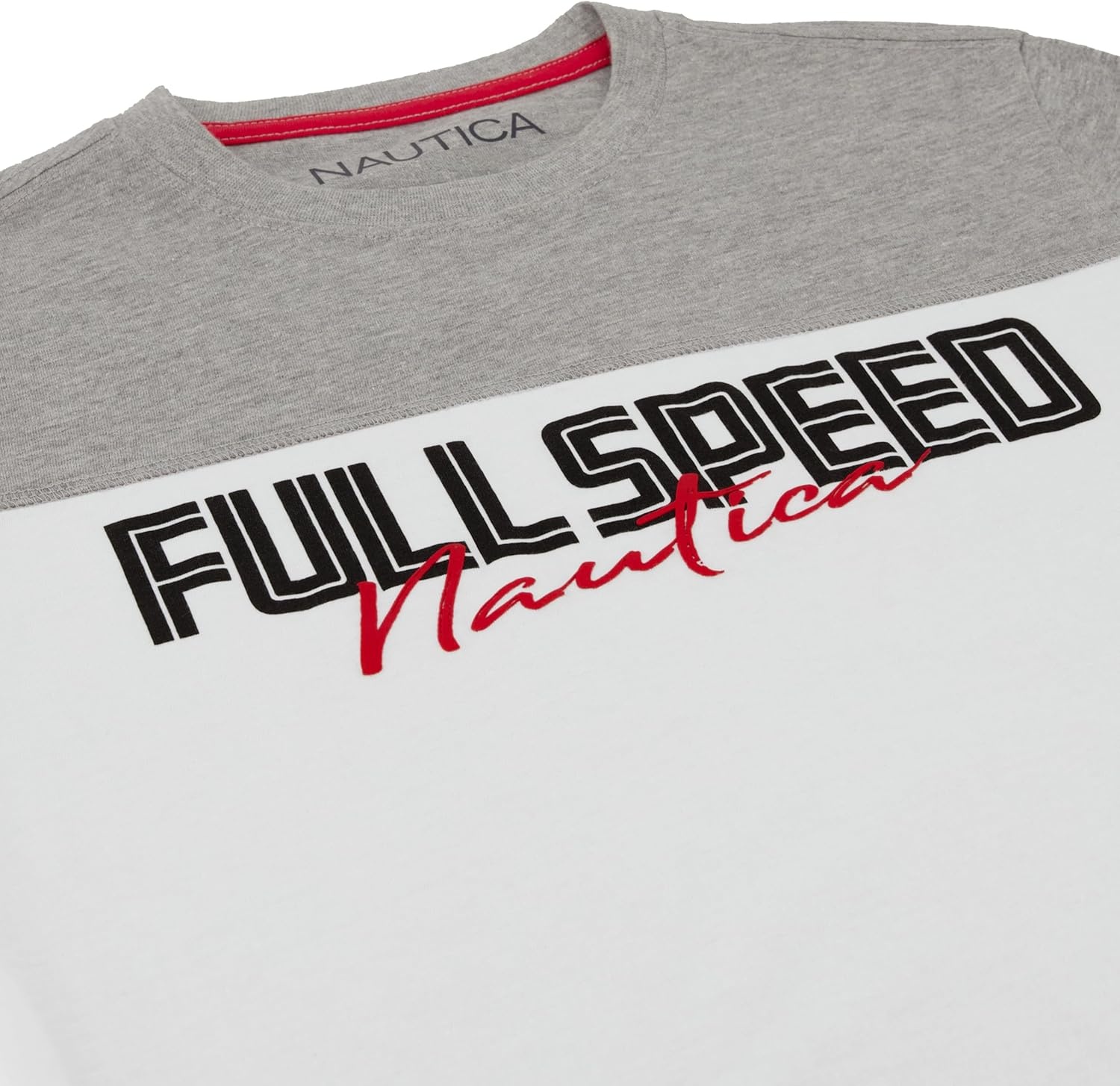 image:imageNautica Boys Short Sleeve JClass Logo Crew Neck TShirt Soft Comfortable Relaxed FitFull Speed Bright White