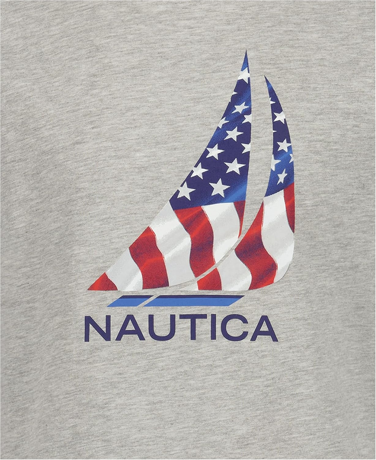 image:imageNautica Boys Short Sleeve JClass Logo Crew Neck TShirt Soft Comfortable Relaxed FitJclass Flag Grey Heather