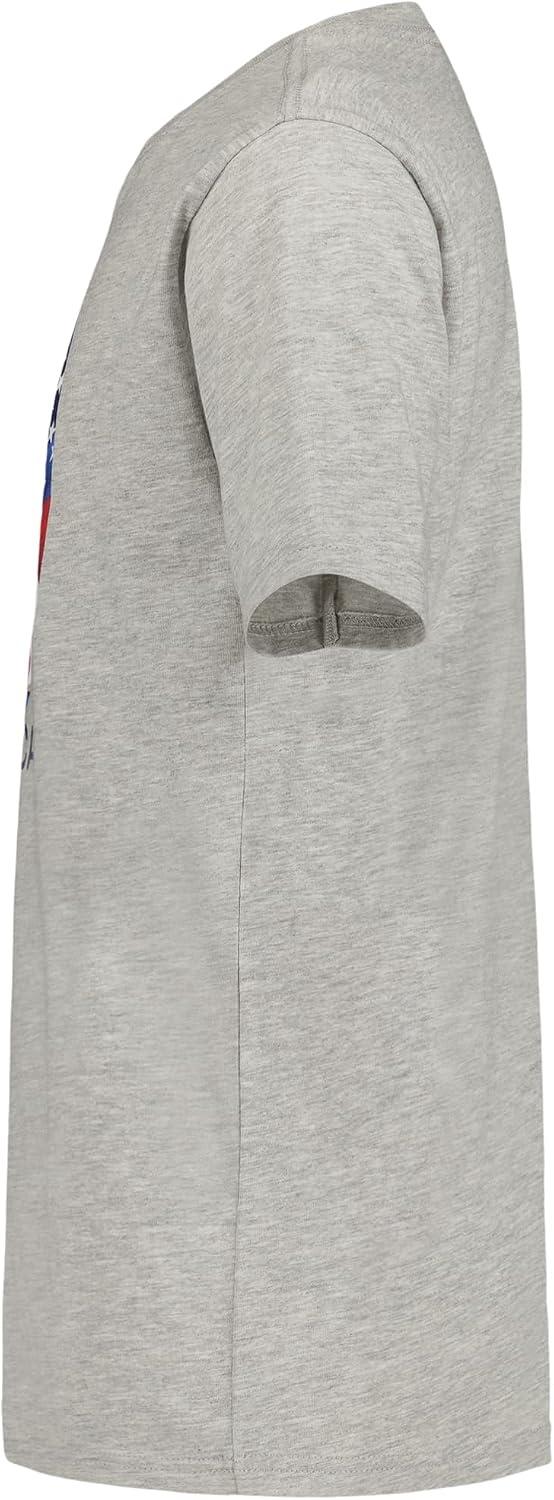 image:imageNautica Boys Short Sleeve JClass Logo Crew Neck TShirt Soft Comfortable Relaxed FitJclass Flag Grey Heather