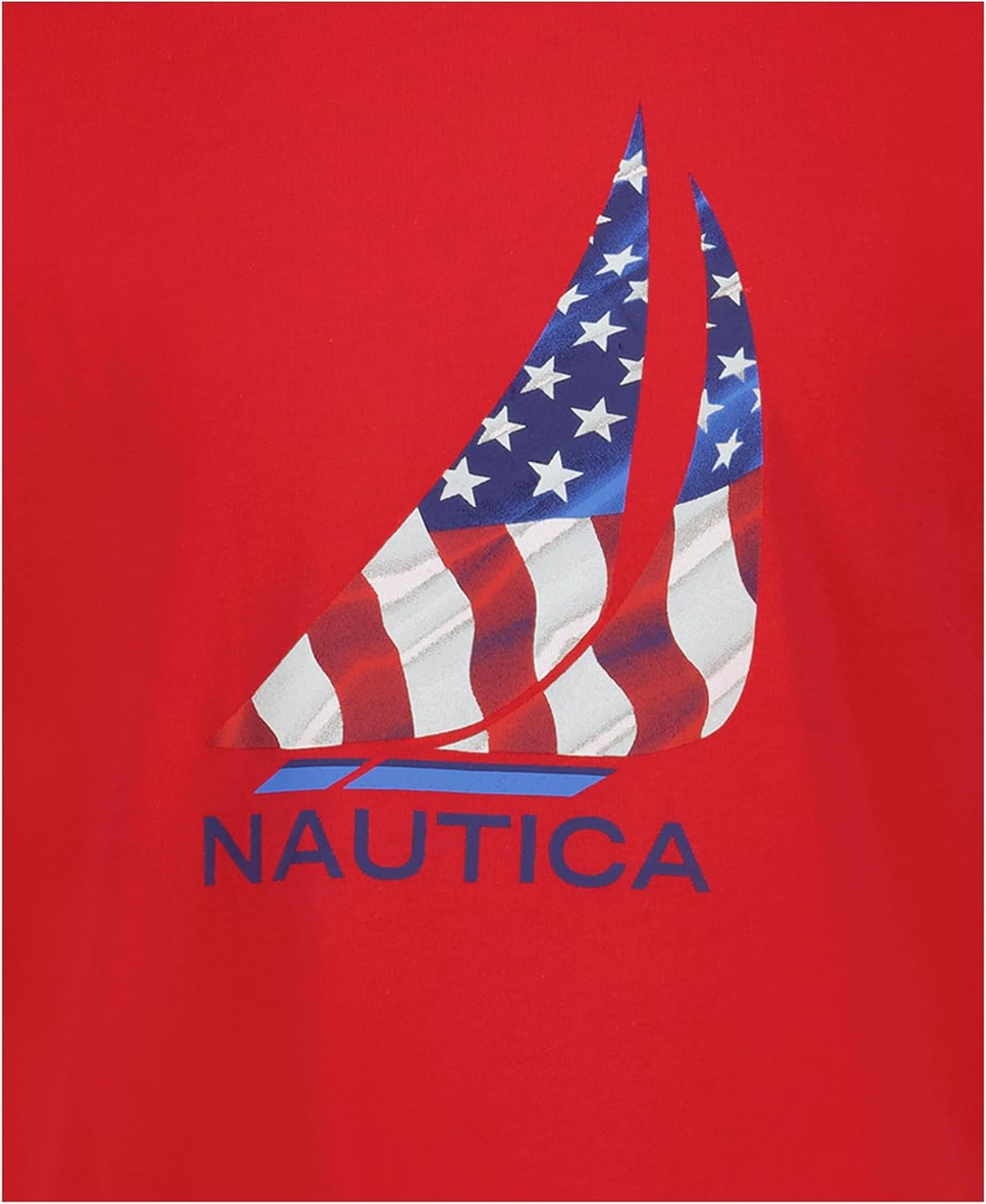 image:imageNautica Boys Short Sleeve JClass Logo Crew Neck TShirt Soft Comfortable Relaxed FitJclass Flag High Risk Red