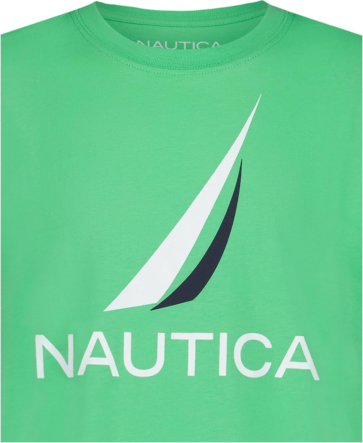 image:imageNautica Boys Short Sleeve JClass Logo Crew Neck TShirt Soft Comfortable Relaxed FitJclass Keen Green