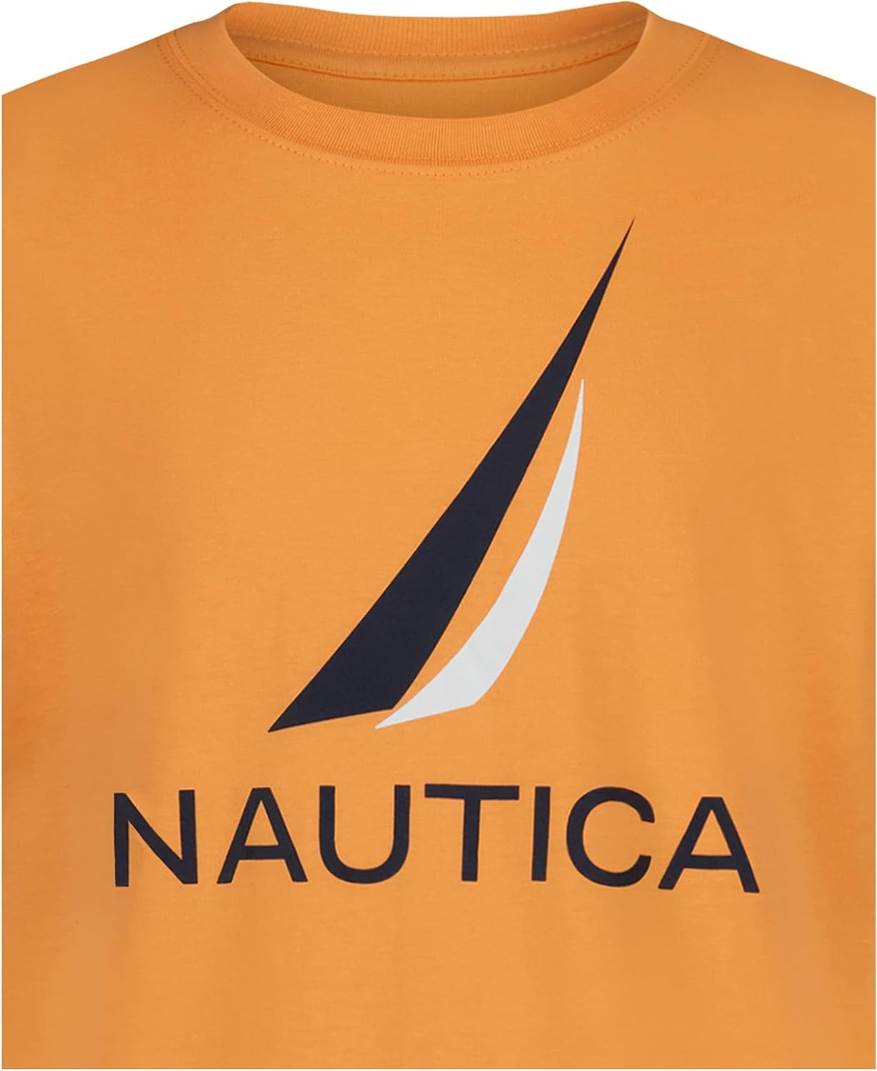 image:imageNautica Boys Short Sleeve JClass Logo Crew Neck TShirt Soft Comfortable Relaxed FitJclass Muskmelon
