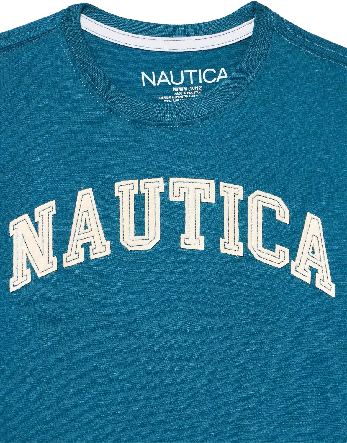image:imageNautica Boys Short Sleeve JClass Logo Crew Neck TShirt Soft Comfortable Relaxed FitJersey Arch Blue Coral