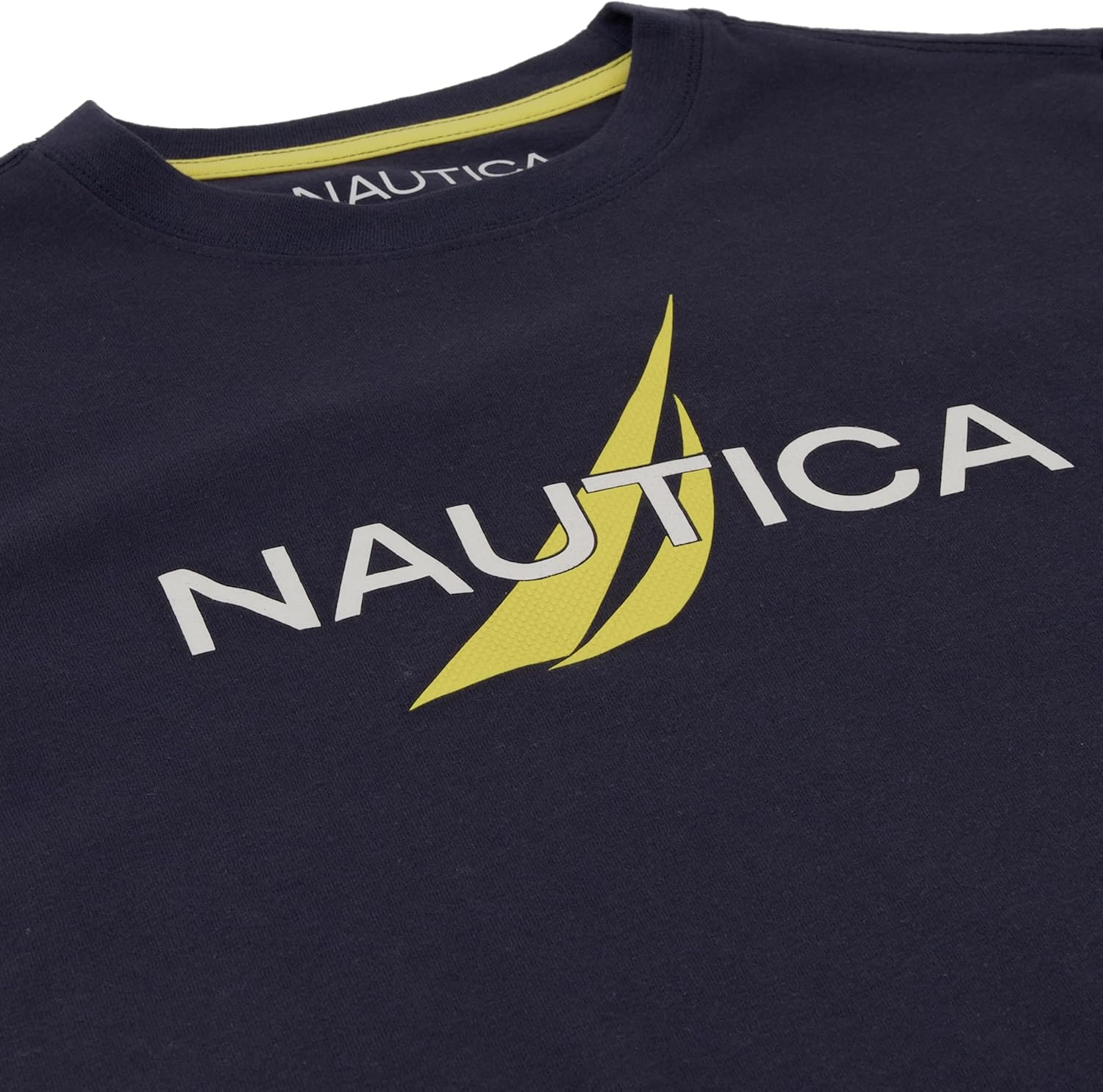 image:imageNautica Boys Short Sleeve JClass Logo Crew Neck TShirt Soft Comfortable Relaxed FitMesh Navy Seas