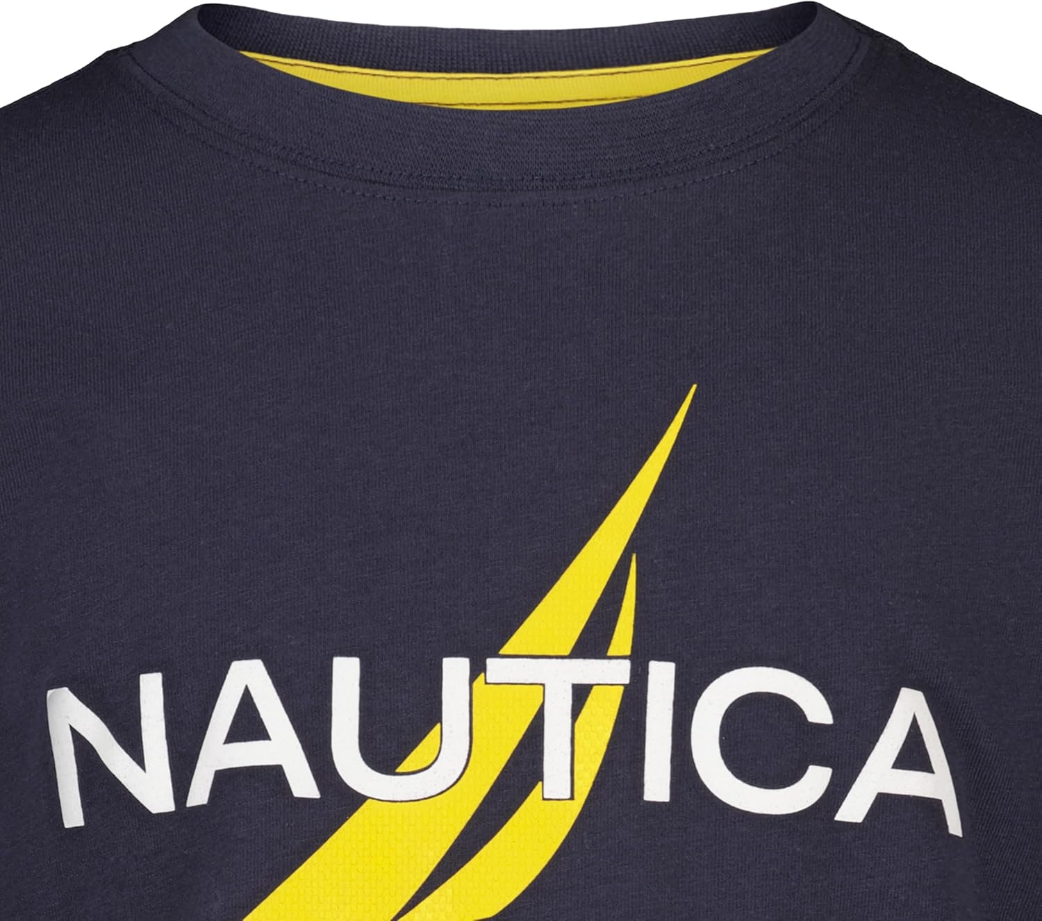 image:imageNautica Boys Short Sleeve JClass Logo Crew Neck TShirt Soft Comfortable Relaxed FitMesh Navy Seas