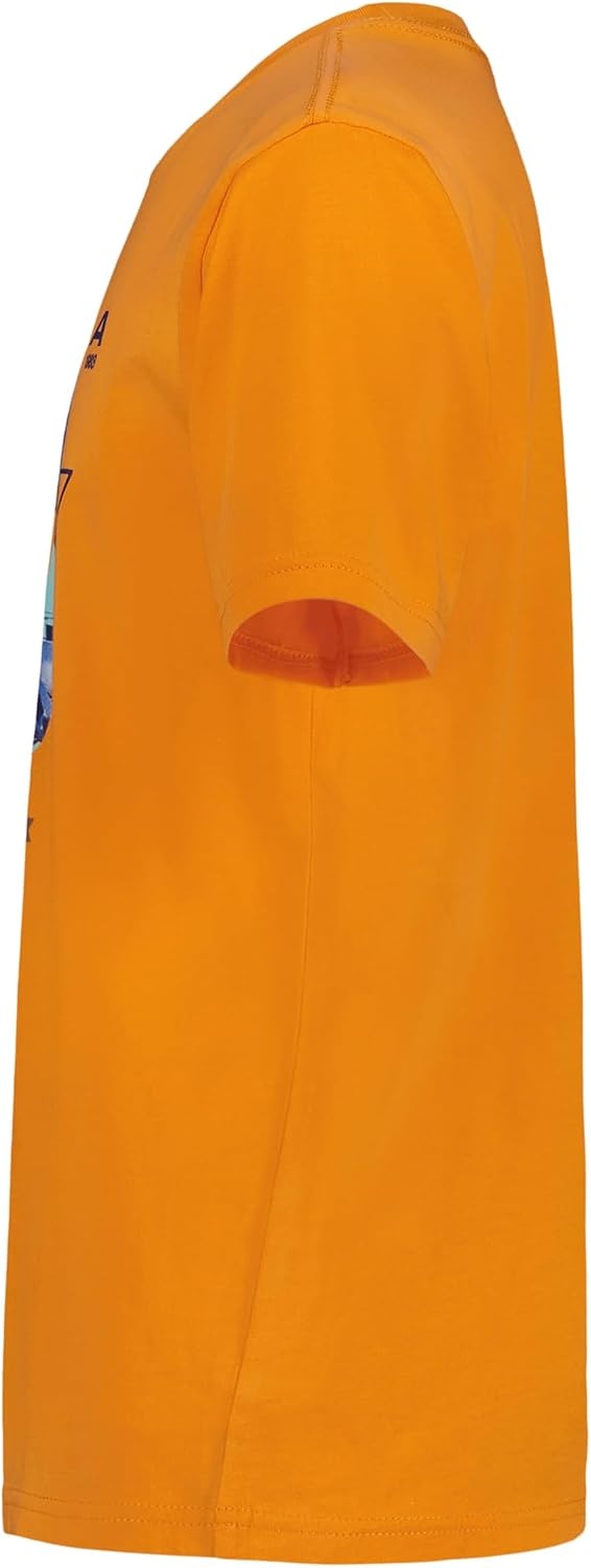 image:imageNautica Boys Short Sleeve JClass Logo Crew Neck TShirt Soft Comfortable Relaxed FitPainterly Jclass Tangerine