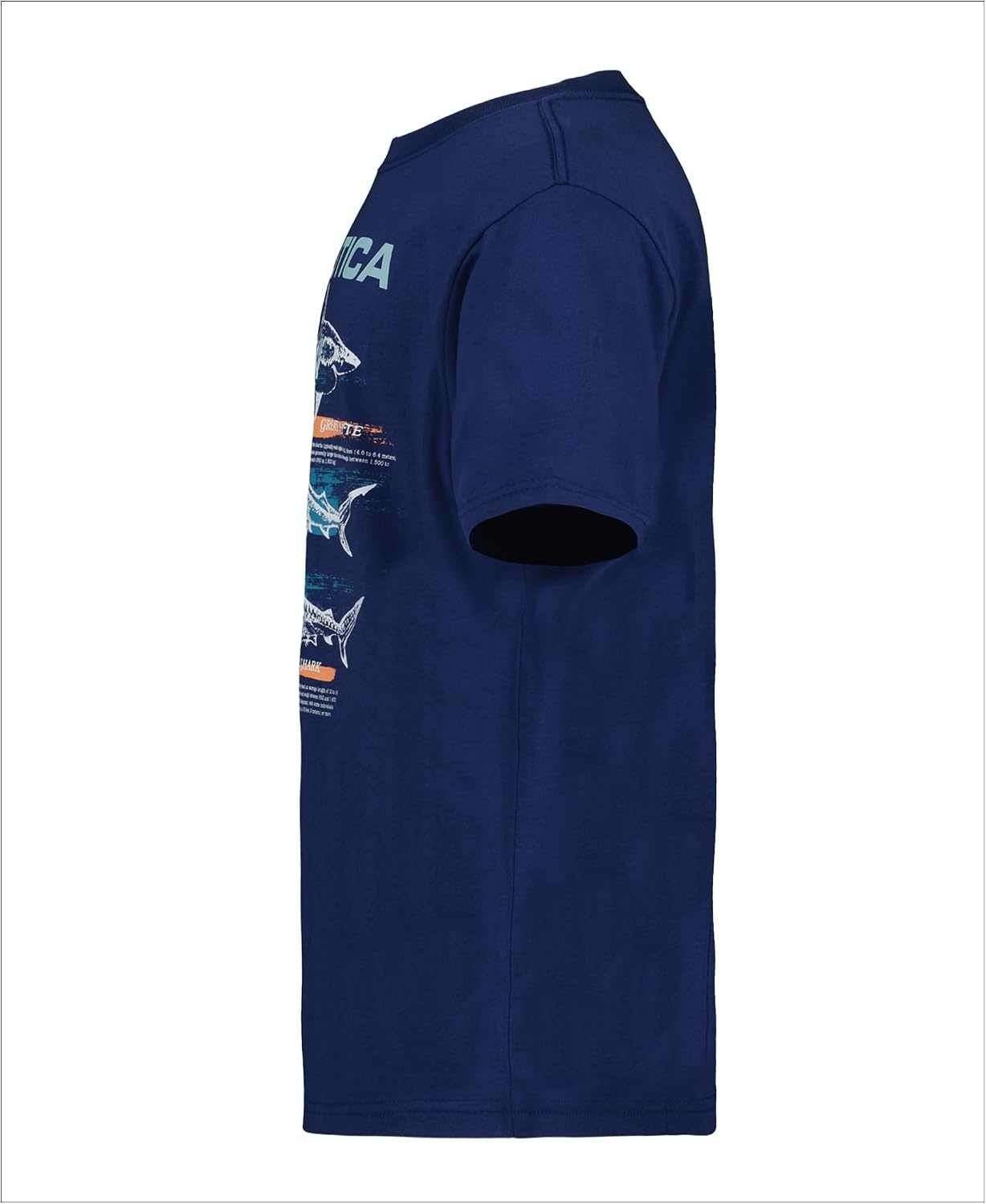 image:imageNautica Boys Short Sleeve JClass Logo Crew Neck TShirt Soft Comfortable Relaxed FitShark Map Estate Blue
