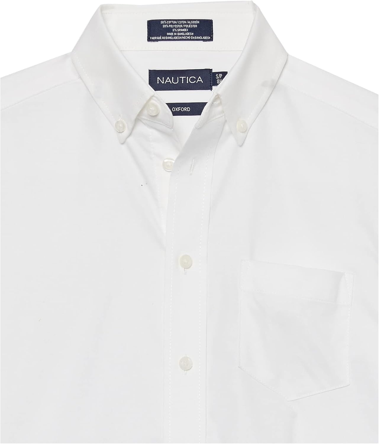 image:imageNautica Boys Short Sleeve Oxford ShirtWhite