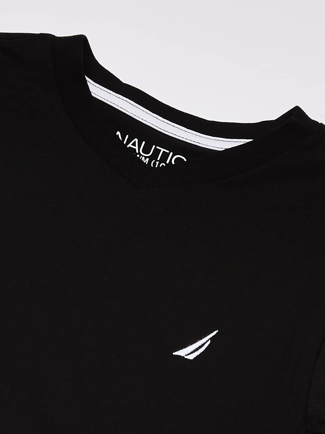 image:imageNautica Boys Short Sleeve Solid VNeck TShirtLegacy Black