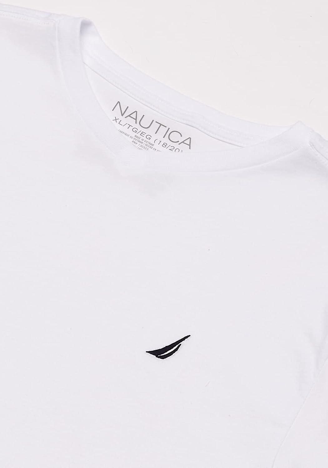 image:imageNautica Boys Short Sleeve Solid VNeck TShirtLegacy White