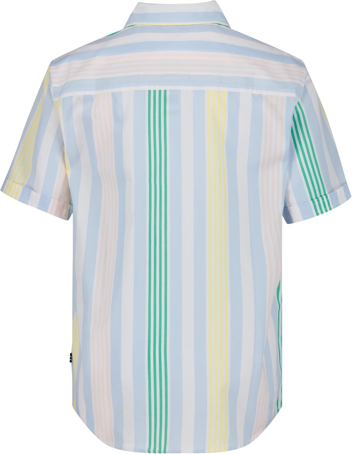 image:imageNautica Boys Short Sleeve Woven ButtonDown Shirt Light Weight amp BreathableCashmere Blue Resort Stripe