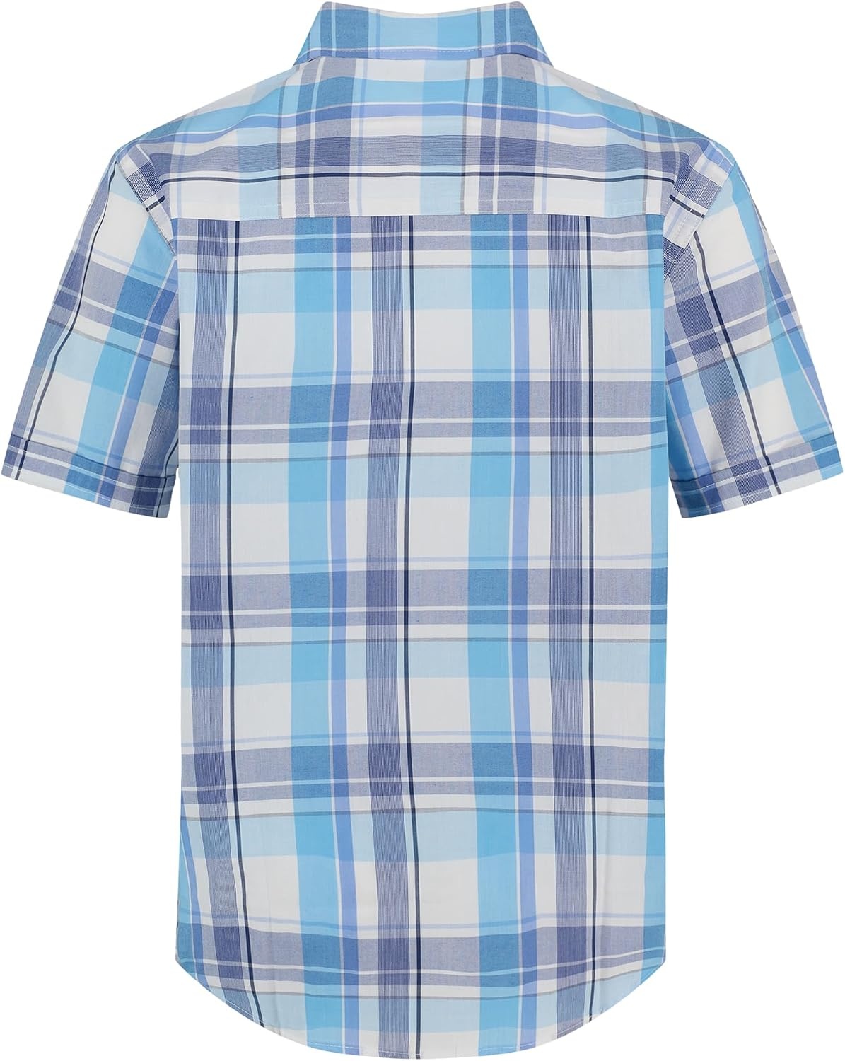 image:imageNautica Boys Short Sleeve Woven ButtonDown Shirt Light Weight amp BreathableSpring Plaid