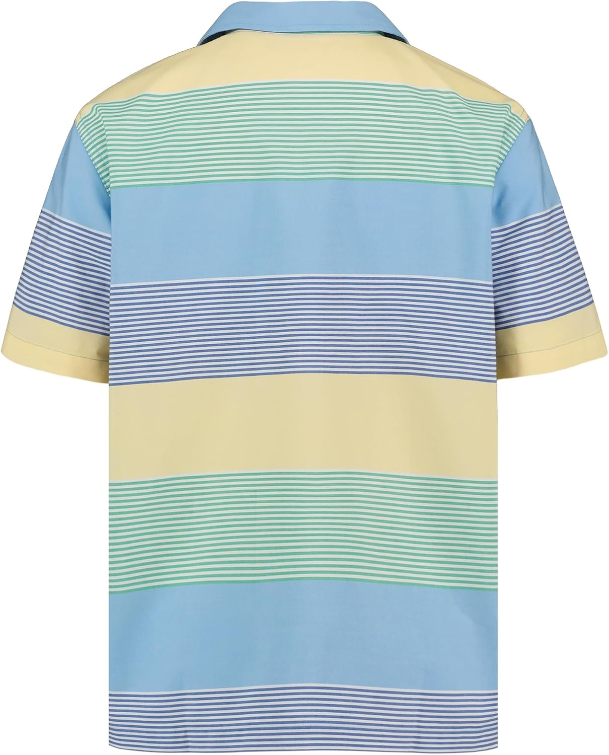 image:imageNautica Boys Short Sleeve Woven ButtonDown Shirt Light Weight amp BreathableWide Stripe Little Boy Blue