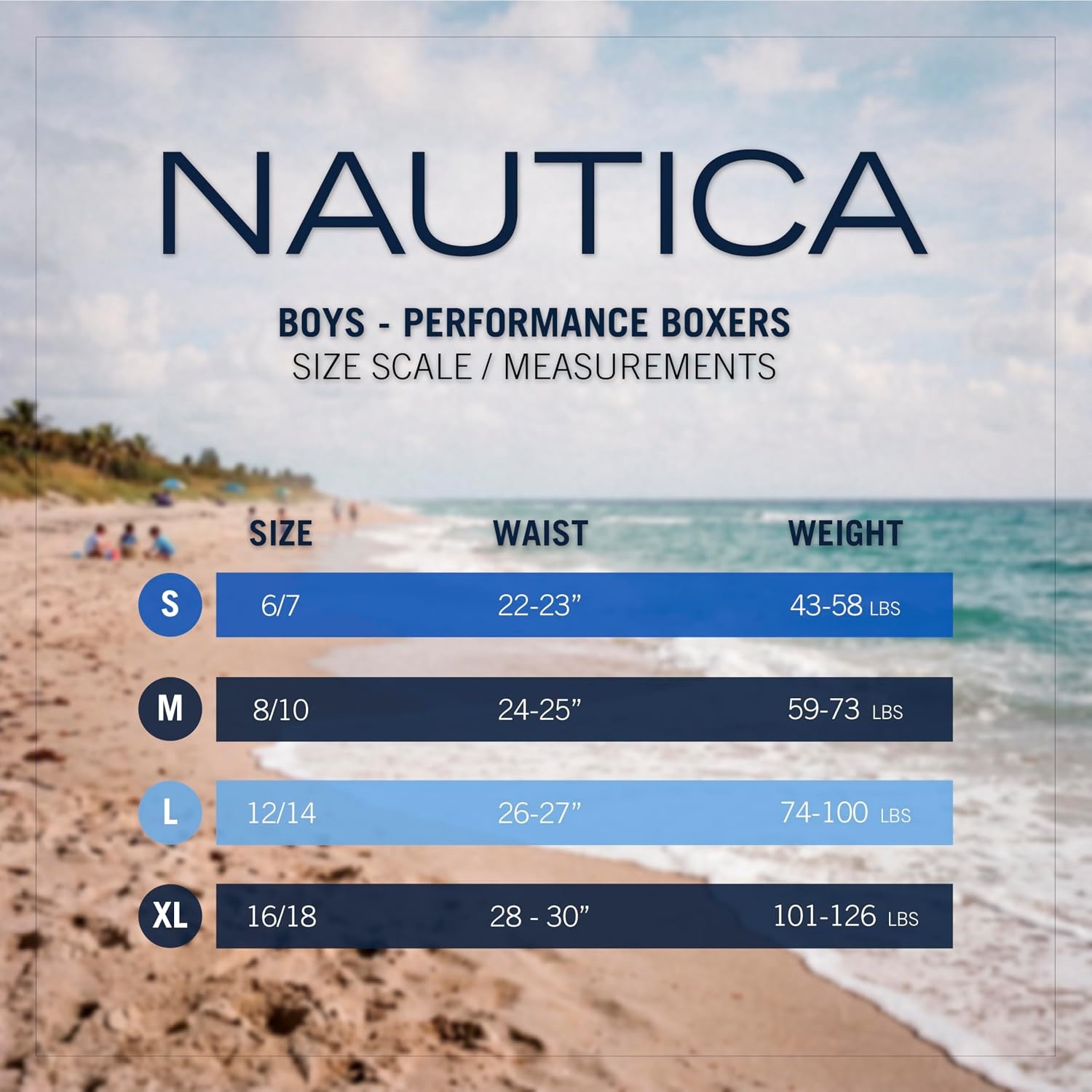 image:imageNautica Boys Stretch Performance Boxer Briefs 36 Pack Breathable Underwear for Boys 618Nt Navy LogoCloudlessDeep Sea Dive