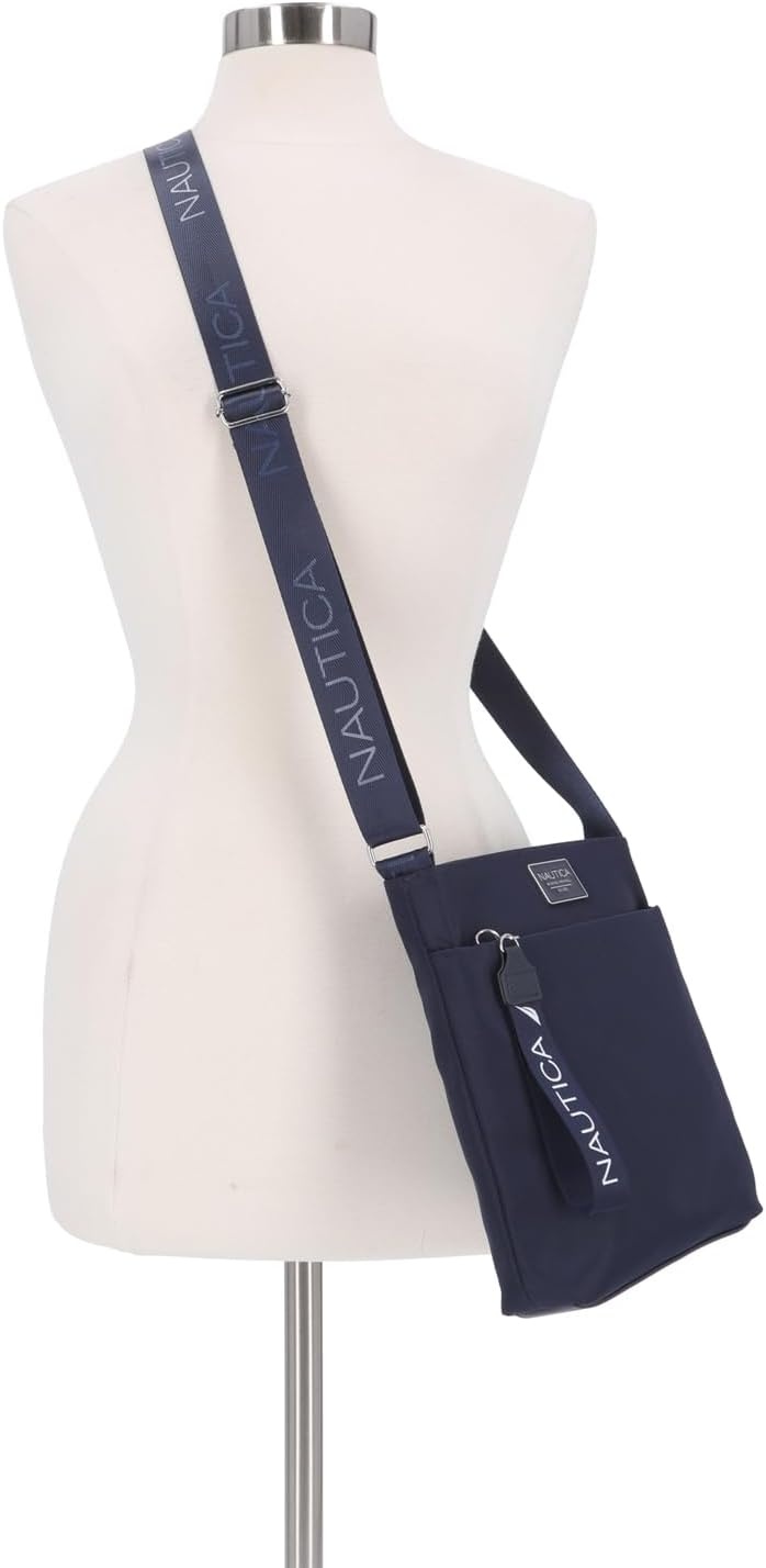 image:imageNautica Diver Nylon Small Womens Crossbody Bag Purse with Adjustable Shoulder StrapIndigo 2
