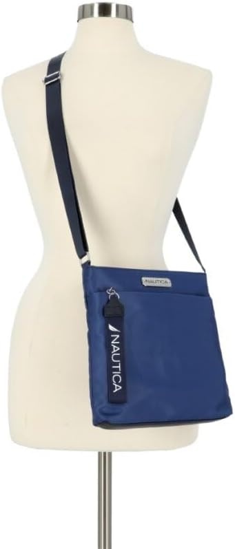 image:imageNautica Diver Nylon Small Womens Crossbody Bag Purse with Adjustable Shoulder StrapIndigo