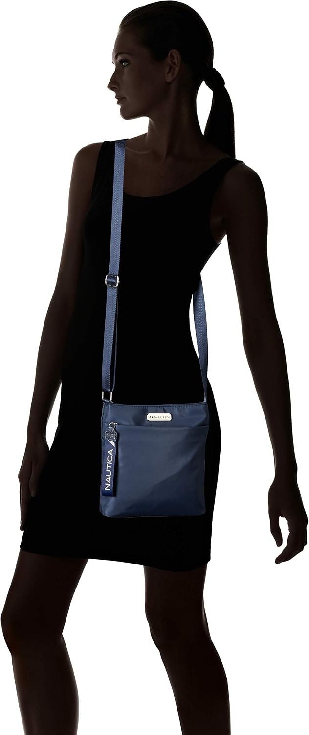 image:imageNautica Diver Nylon Small Womens Crossbody Bag Purse with Adjustable Shoulder StrapIndigo