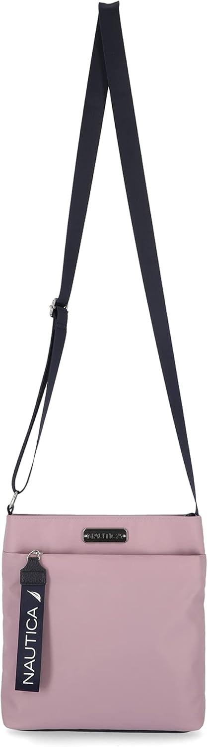 image:imageNautica Diver Nylon Small Womens Crossbody Bag Purse with Adjustable Shoulder StrapLilac Rose