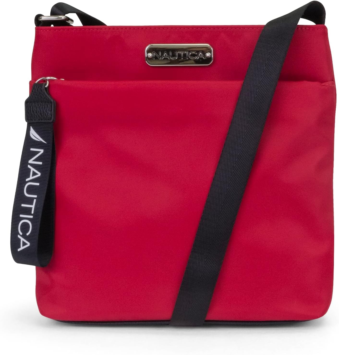 image:imageNautica Diver Nylon Small Womens Crossbody Bag Purse with Adjustable Shoulder StrapRed