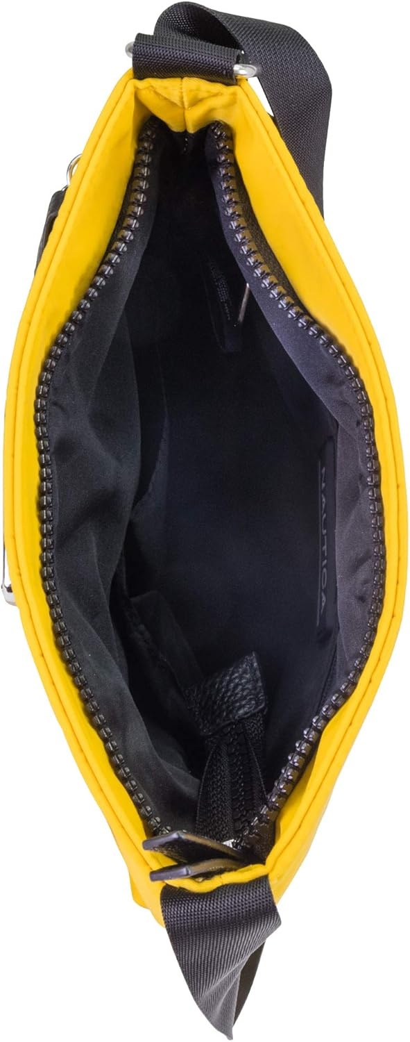 image:imageNautica Diver Nylon Small Womens Crossbody Bag Purse with Adjustable Shoulder StrapSunny Yellow