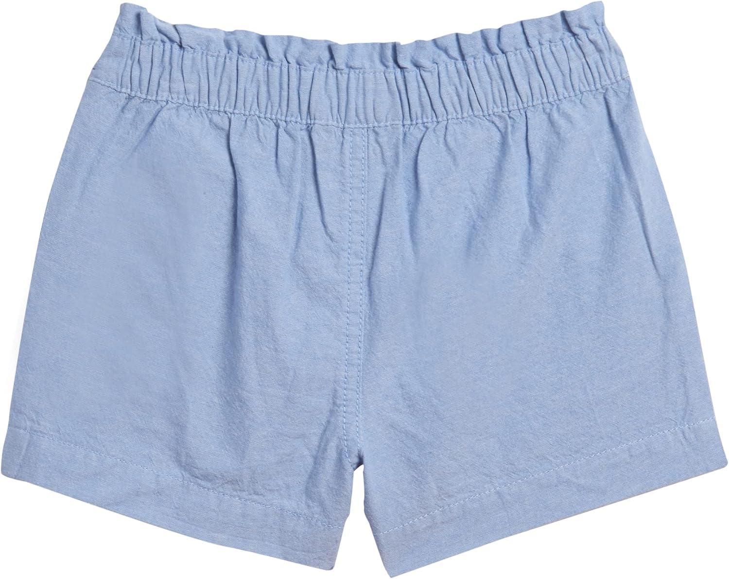 image:imageNautica Girls Chambray Shorts Lightweight Cotton with Ruffled Elastic Waistband amp PocketsXlt Chambray