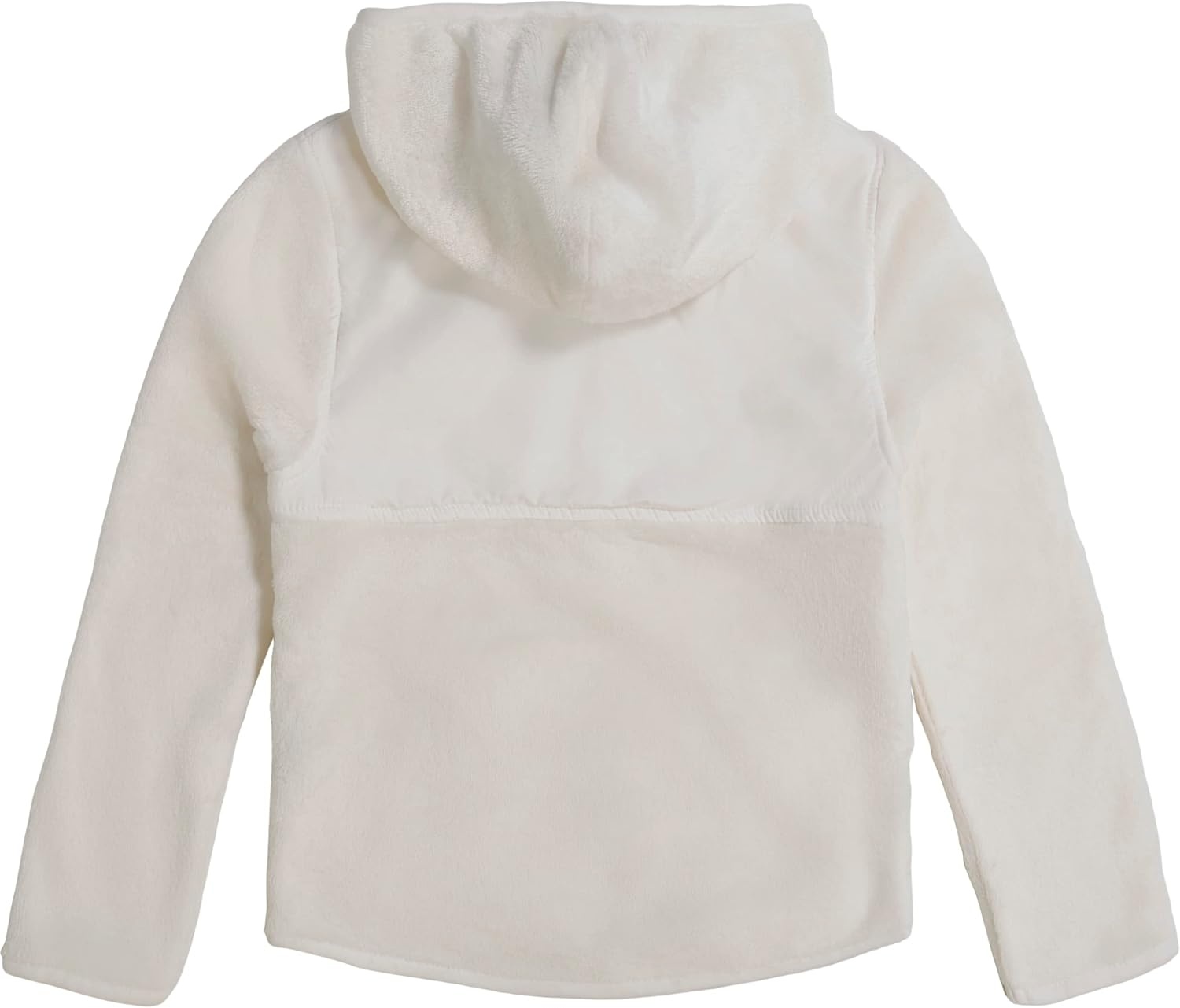 image:imageNautica Girls Chipie Faux Fur Jacket Hooded Lightweight Coat With Nylon Yoke Fullzip FrontMarshmallow
