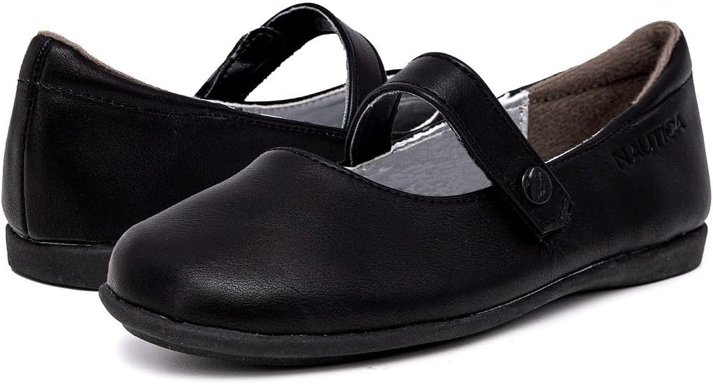 image:imageNautica Girls Dress Slip On Ballerina Flats Mary Jane Ballet Fashion Shoes for Toddlers Little Kids and Big Kids Lightweight amp ComfortableBlack Doane