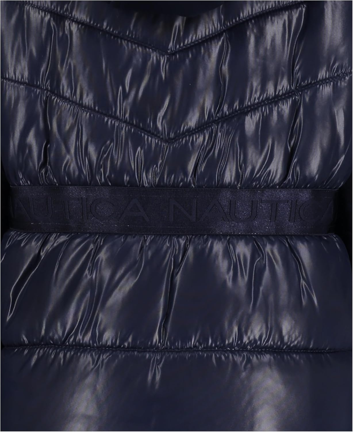image:imageNautica Girls Heavyweight Hooded Winter Puffer Coat With Full Length ZipperPeacoat Sparkle