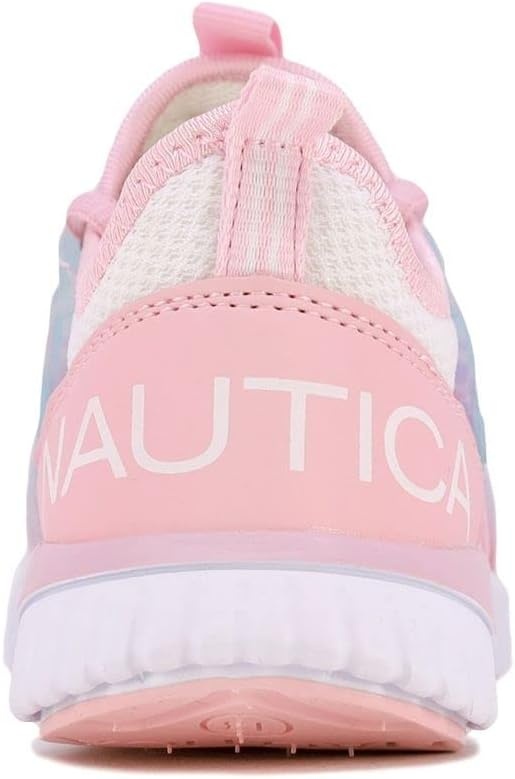 image:imageNautica Girls Kids Sneakers Athletic Fashion LaceUp Tennis Sports Running ShoesBig Kid Little Kid ToddlerPink White Tie Dyeparks