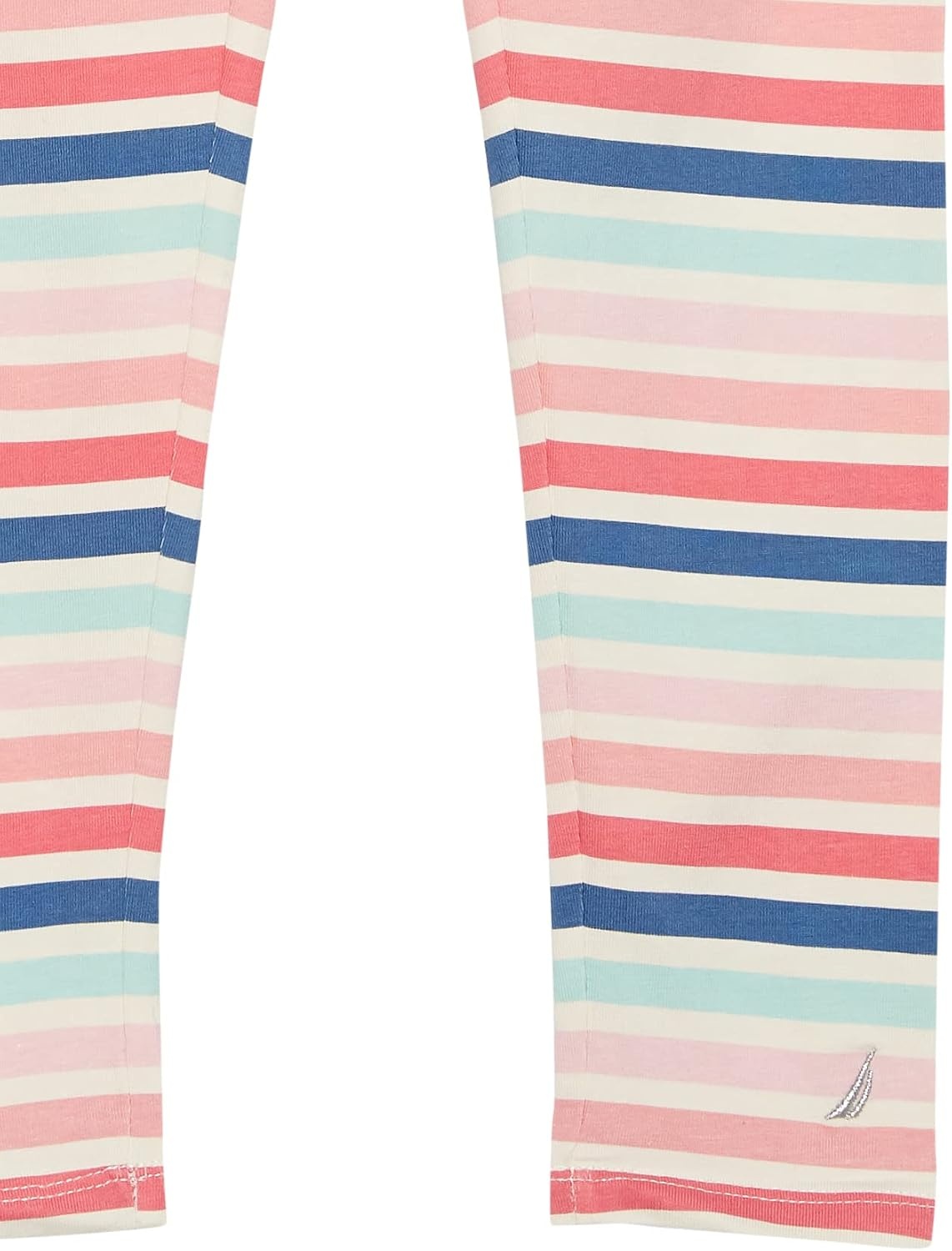 image:imageNautica Girls Leggings Full Length Pullon Stretch Pants with Elastic Waistband amp Logo DetailMulti Eggnog