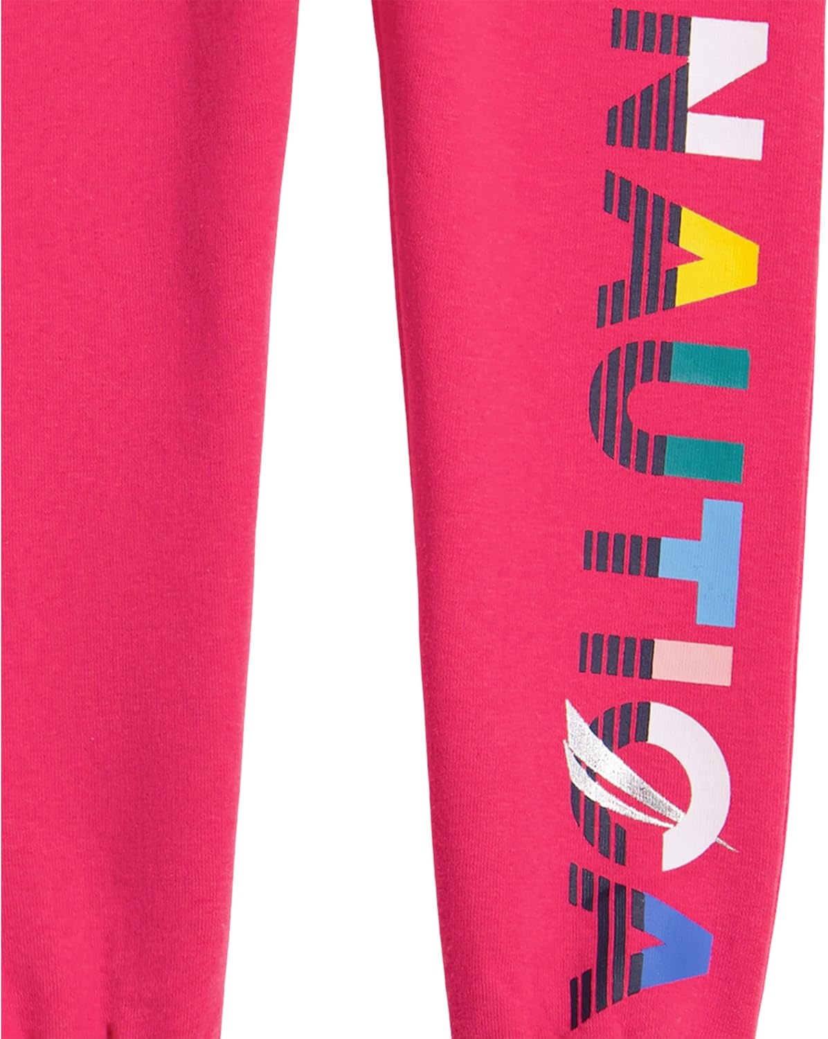 image:imageNautica Girls Logo Sweatpants Fleece Joggers with Ribbed Cuffs amp Functional Side PocketsBeetroot Purple
