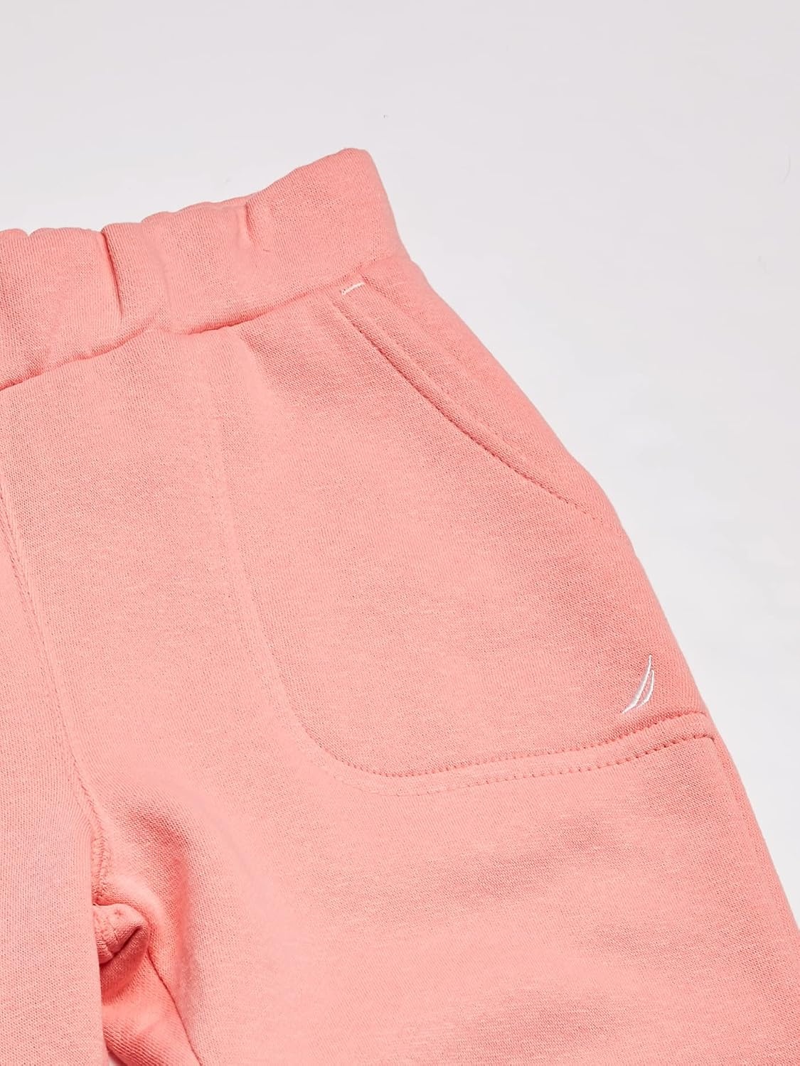 image:imageNautica Girls Logo Sweatpants Fleece Joggers with Ribbed Cuffs amp Functional Side PocketsFlamingo Pink
