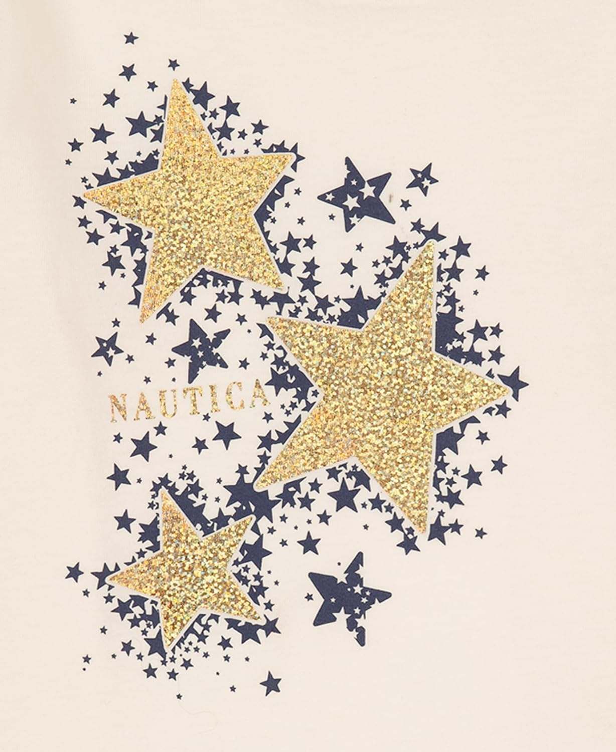 image:imageNautica Girls Long Sleeve Graphic TShirtEgret Shooting Stars