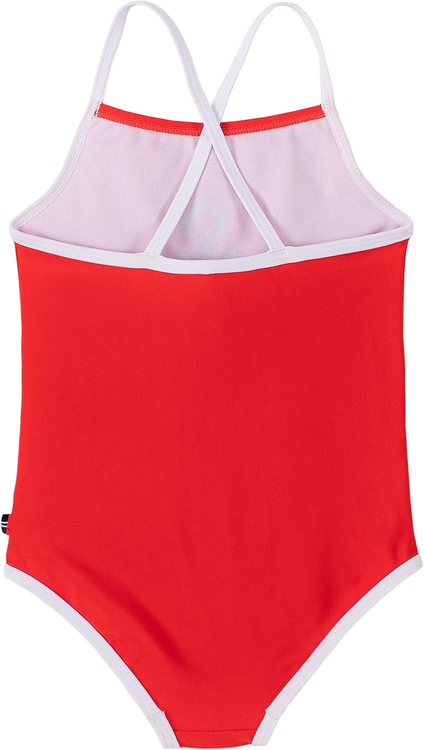 image:imageNautica Girls OnePiece Swimsuit with UPF 50 Sun Protection Quick Drying Bathing SuitFiery Red Anchor