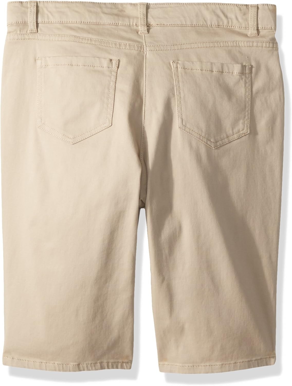 image:imageNautica Girls School Uniform Bermuda Shorts Pullon Fit Stretchy Material Functional PocketsKhakiSateen