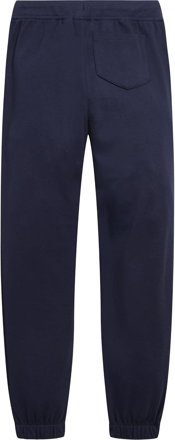 image:imageNautica Girls School Uniform Jogger Pants Elastic Waistband with Drawstring Closure Stretch Performance FabricNavy
