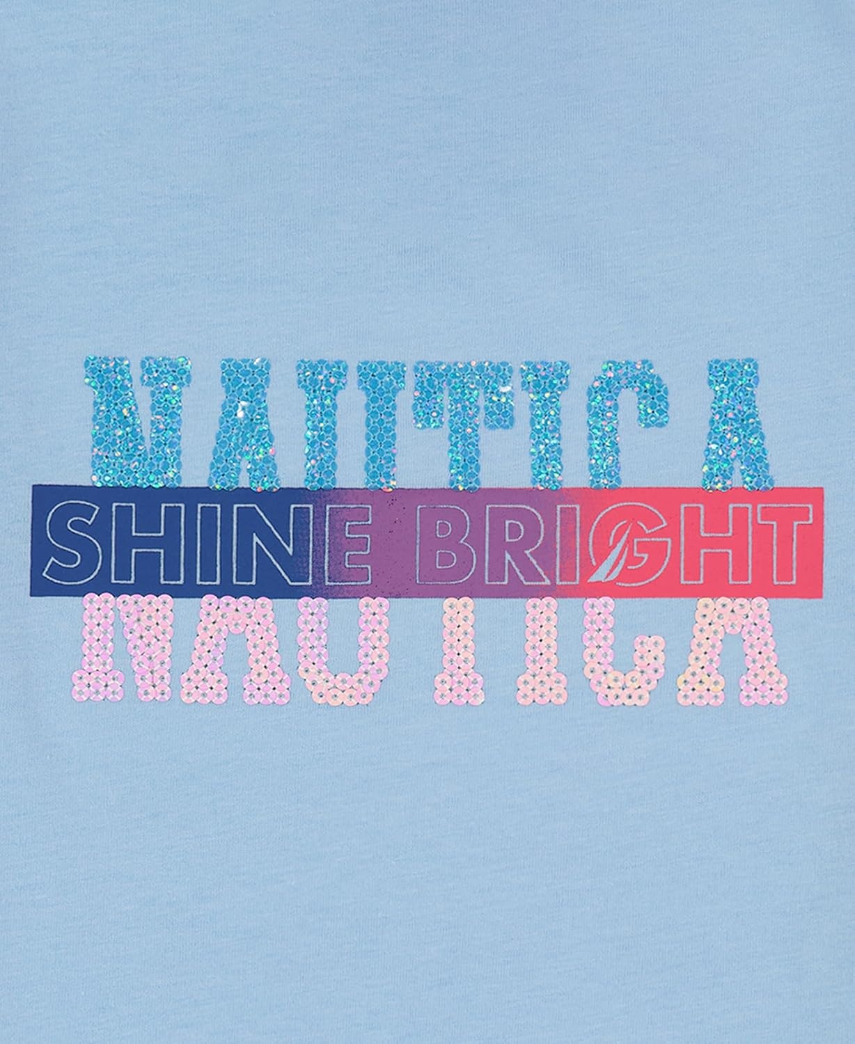 image:imageNautica Girls Short Sleeve Legacy TShirt with Flip Sequin Design Cotton Tee with Tagless InteriorDutch Canal