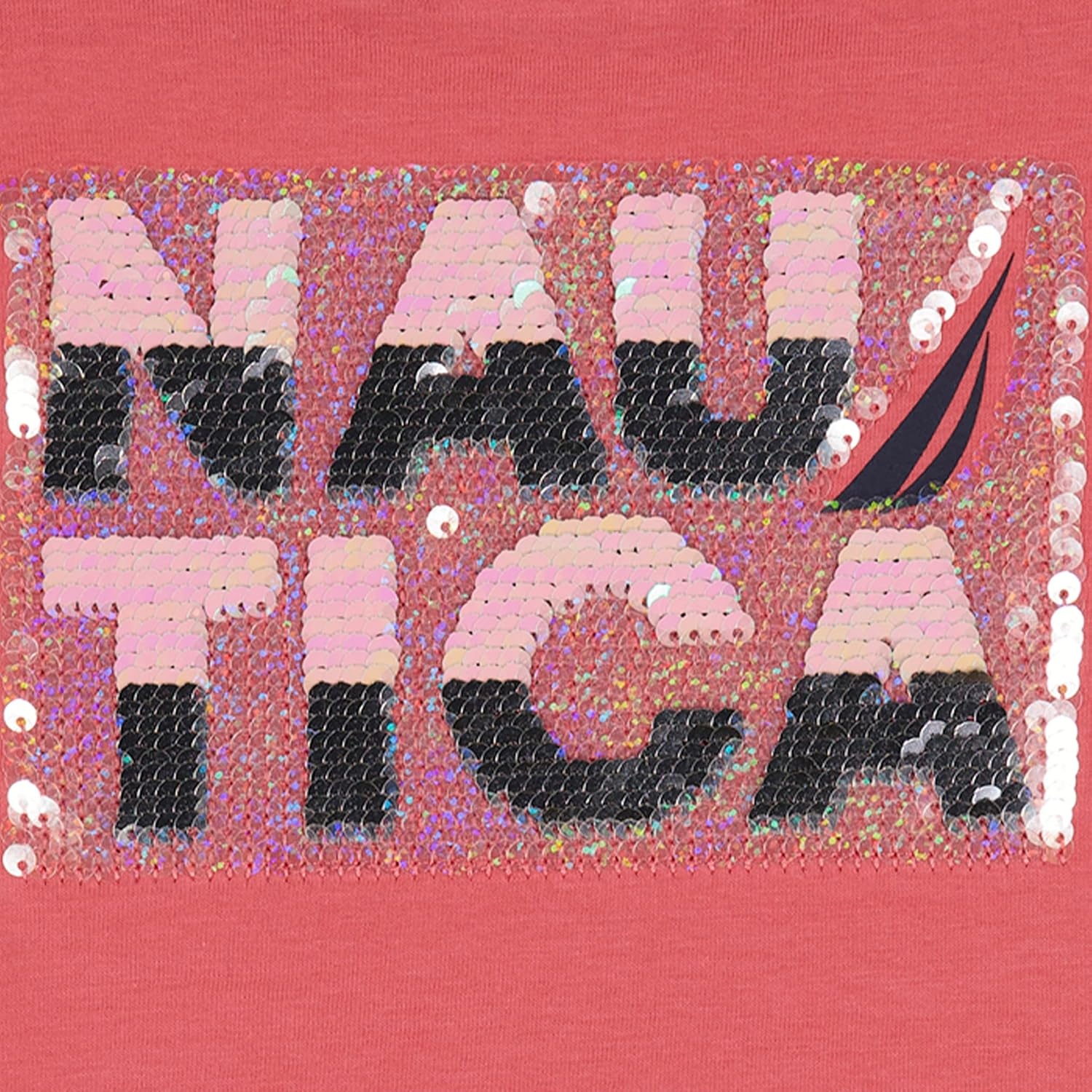image:imageNautica Girls Short Sleeve Legacy TShirt with Flip Sequin Design Cotton Tee with Tagless InteriorRapture Magic Sequin