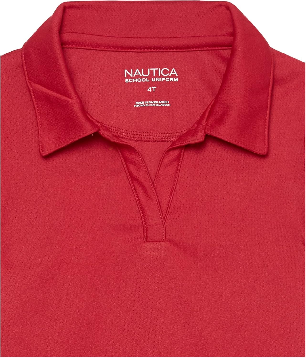 image:imageNautica Girls Short Sleeve Performance PoloRed