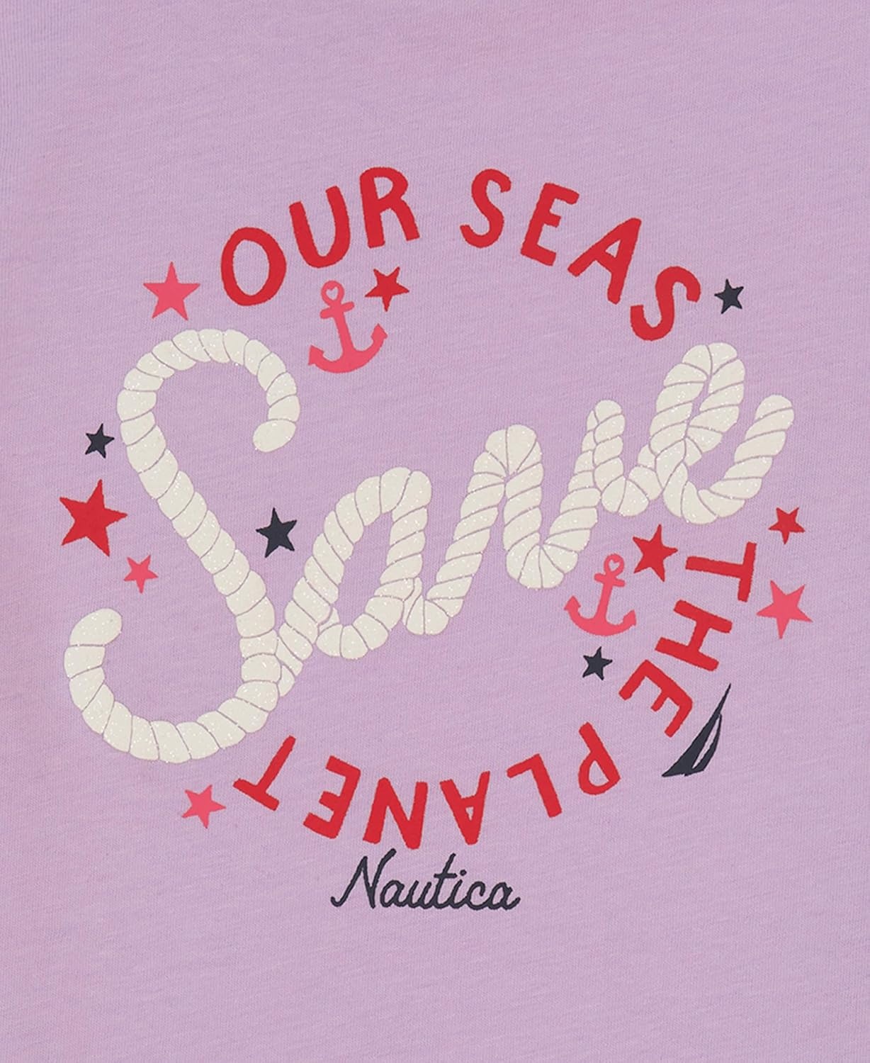 image:imageNautica Girls Short Sleeve TShirt with Fun Graphic Design Cotton Tee with Tagless InteriorLavendula Planet