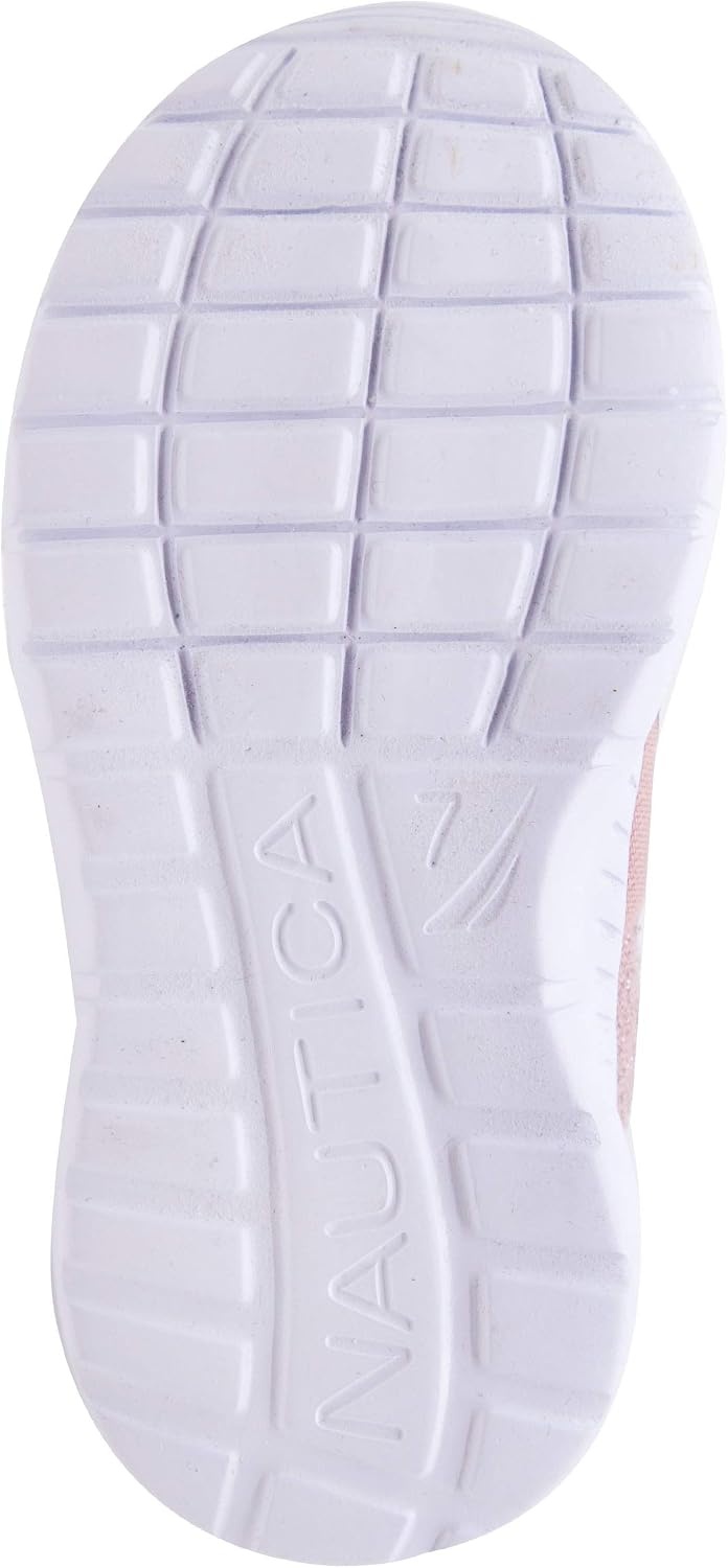 image:imageNautica Girls SlipOn Sneaker Athletic Running Kids Shoe for Walking Running Tennis and Sports ToddlerLittle KidMauve Sparkle