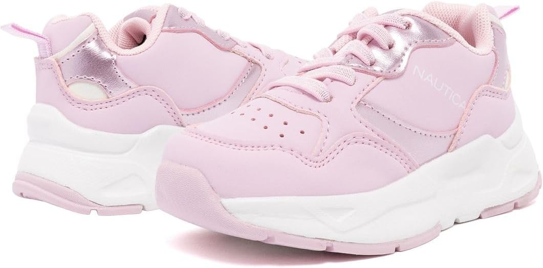 image:imageNautica Girls Toddler Bungee Sneakers Athletic Walking Shoes for Play and Everyday Wear Comfortable Casual FootwearPink Pearljanis
