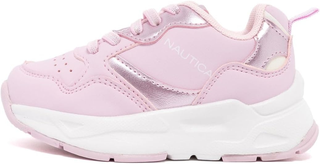 image:imageNautica Girls Toddler Bungee Sneakers Athletic Walking Shoes for Play and Everyday Wear Comfortable Casual FootwearPink Pearljanis