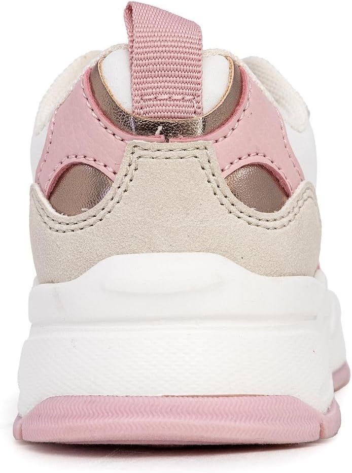 image:imageNautica Girls Toddler Bungee Sneakers Athletic Walking Shoes for Play and Everyday Wear Comfortable Casual FootwearWhite Gold Pink