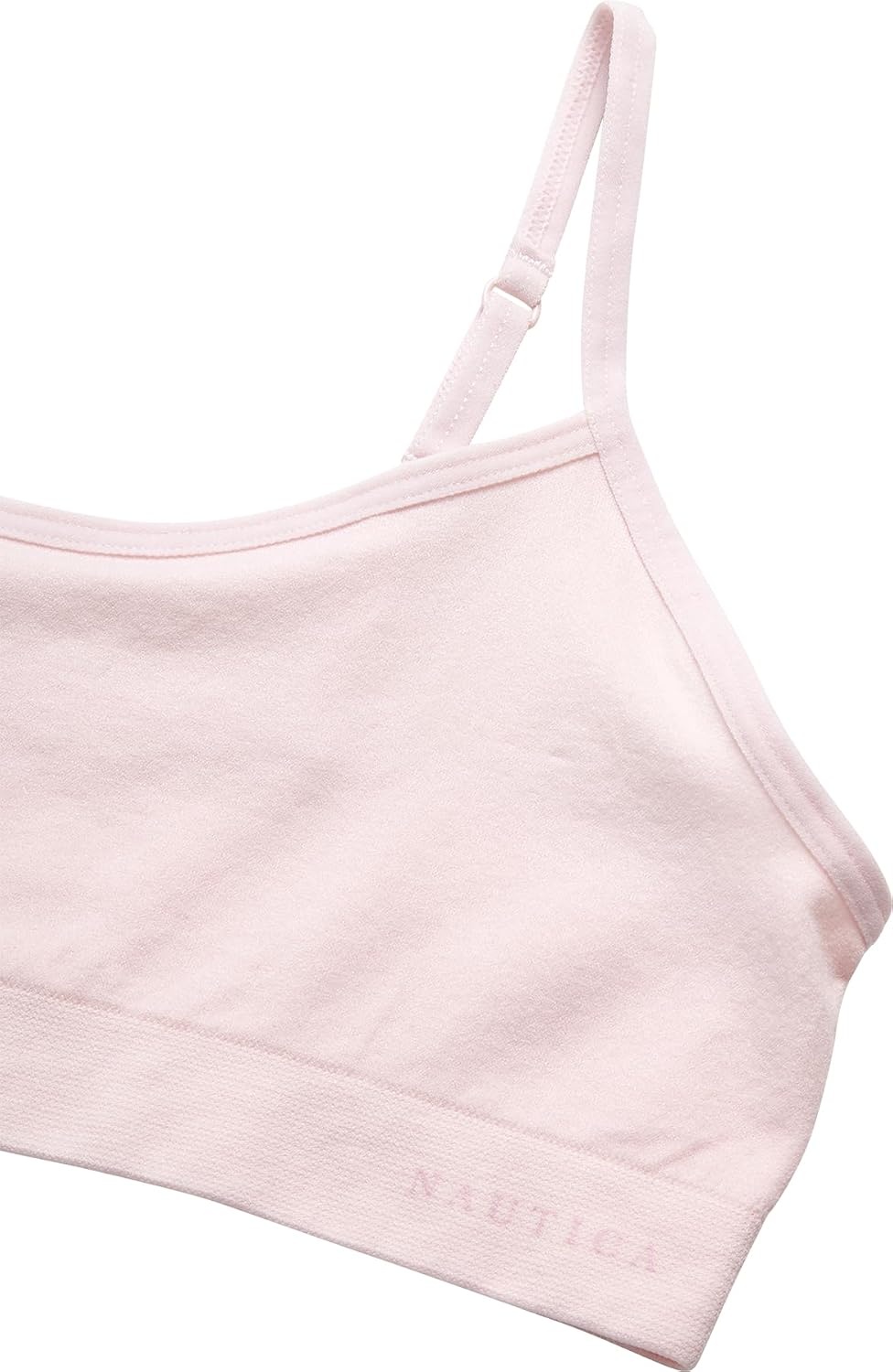 image:imageNautica Girls Training Bra 2 Pack4 Pack Seamless Padded Bralette Underwear for Girls with Removable Pads Sizes SXLPinkWhiteHeather GreyBlue4pk