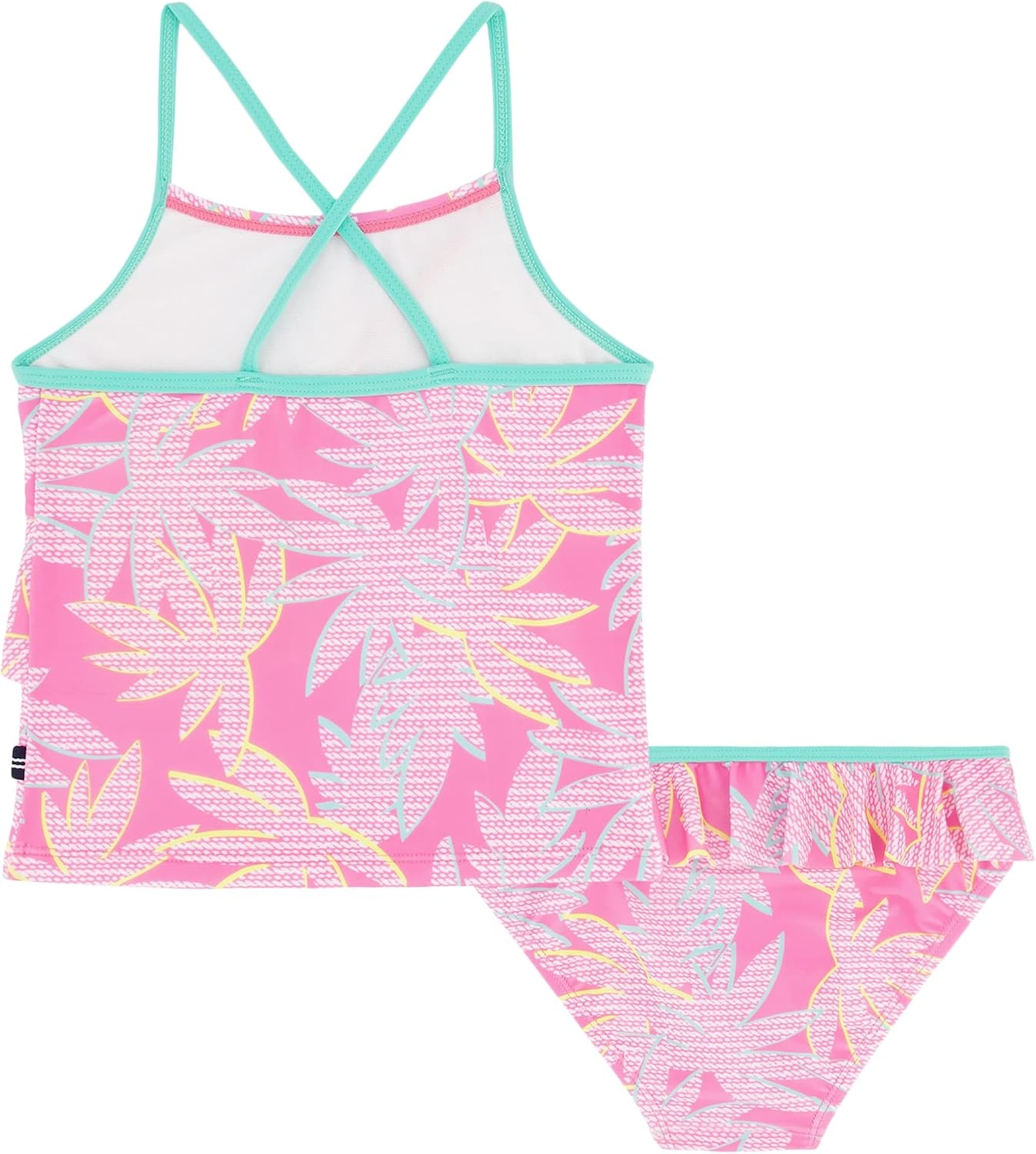 image:imageNautica Girls TwoPiece Bikini Swimsuit Set UPF 50 Sun Protection QuickDry Bathing SuitCarmine Rose