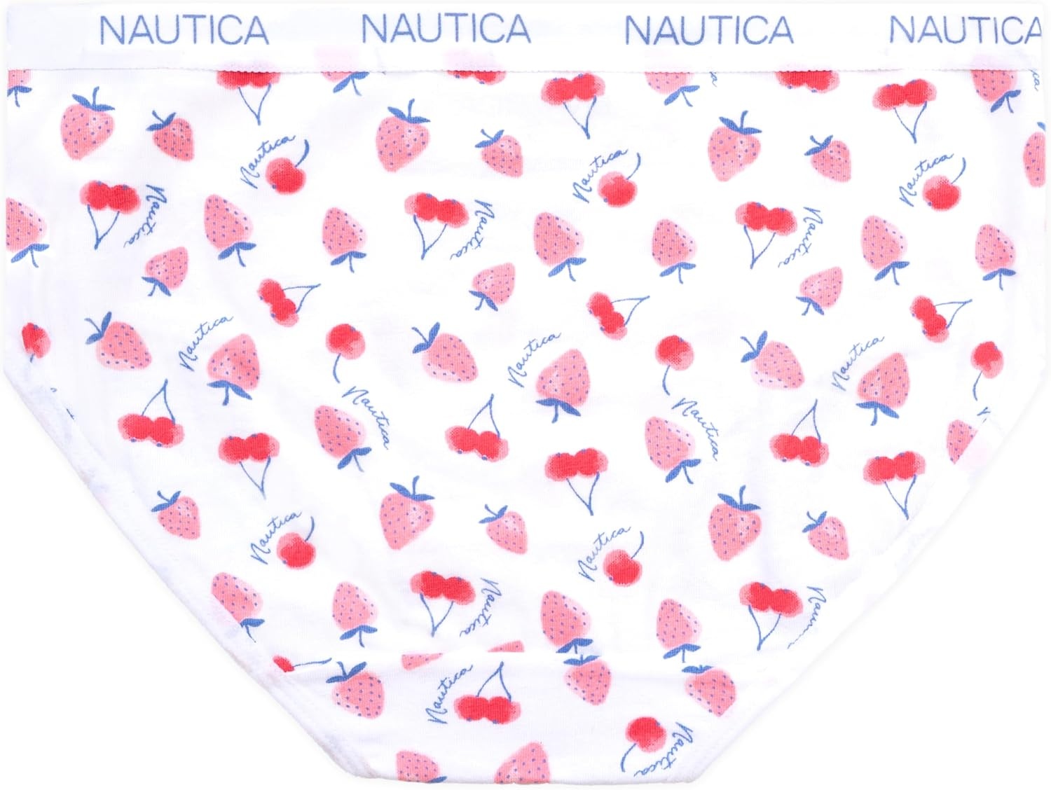 image:imageNautica Girls Underwear Briefs 5 Pack Comfort Stretch MidWaist Breathable Cotton Underwear Panties for Girls 412Light Heather GreyPinkStripePrint