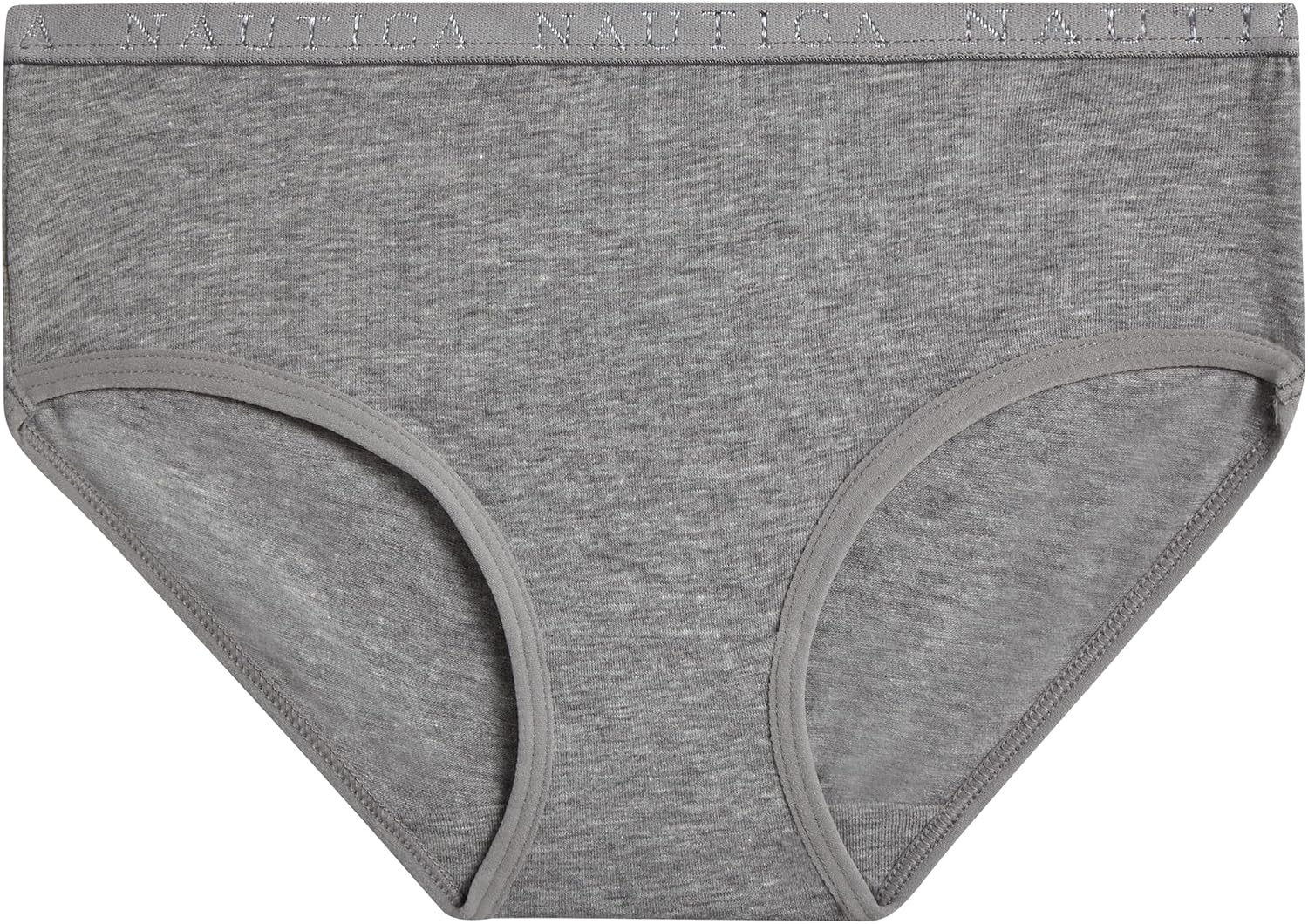 image:imageNautica Girls Underwear Briefs 5 Pack Comfort Stretch MidWaist Breathable Cotton Underwear Panties for Girls 412Pink FrostWhitePale PeachLight Bleach HeatherGrey Heather